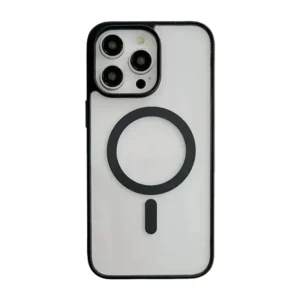 Coque Magnétique Transparente Noir pour iPhone 13 Pro