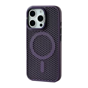 Coque MagSafe iPhone 12 / 12 Pro Nid d’Abeille Violet