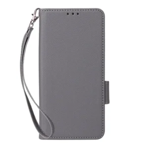 Coque portefeuille en cuir PU Samsung Galaxy A37 Gris