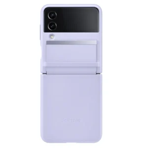 Coque en cuir Samsung Galaxy Z Flip 4 Bleu