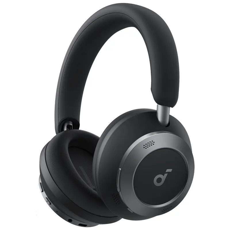 Casque Soundcore Space One Pro pliable avec réduction de bruit active et son haute résolution LDAC.