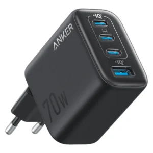 Chargeur Anker Zolo 70 W PD 3.0 à 4 ports GaN