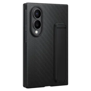 Coque fine Carbon Standing Case pour Samsung Galaxy Z Fold8 avec support intégré.