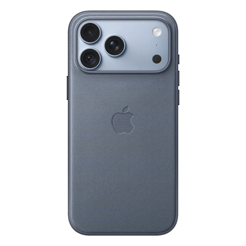 Coque iPhone 18 Pro Max TechWoven Apple avec MagSafe Bleu