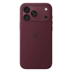 Coque iPhone 18 Pro Max en silicone Apple avec MagSafe Bordeaux